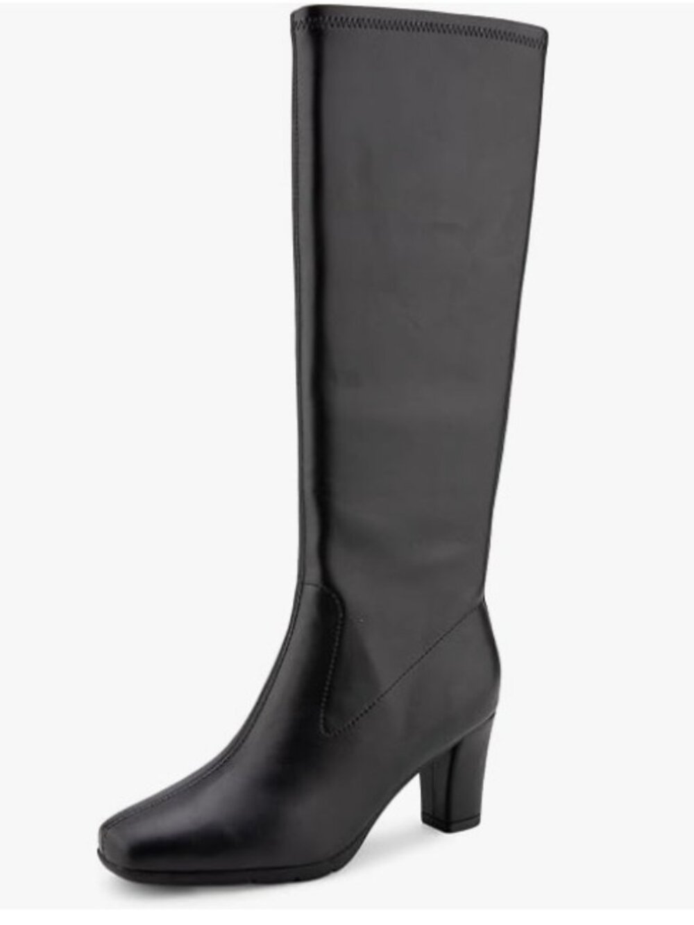 Aerosoles Chai Black Heeled Boots sz 6M 6 NEW NIB Knee High Chunky - Picture 5 of 5